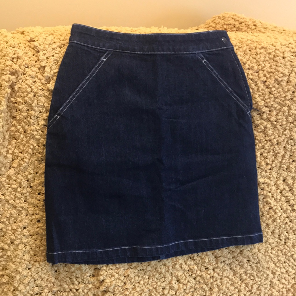 Tomas Maier Denim Mini Skirt